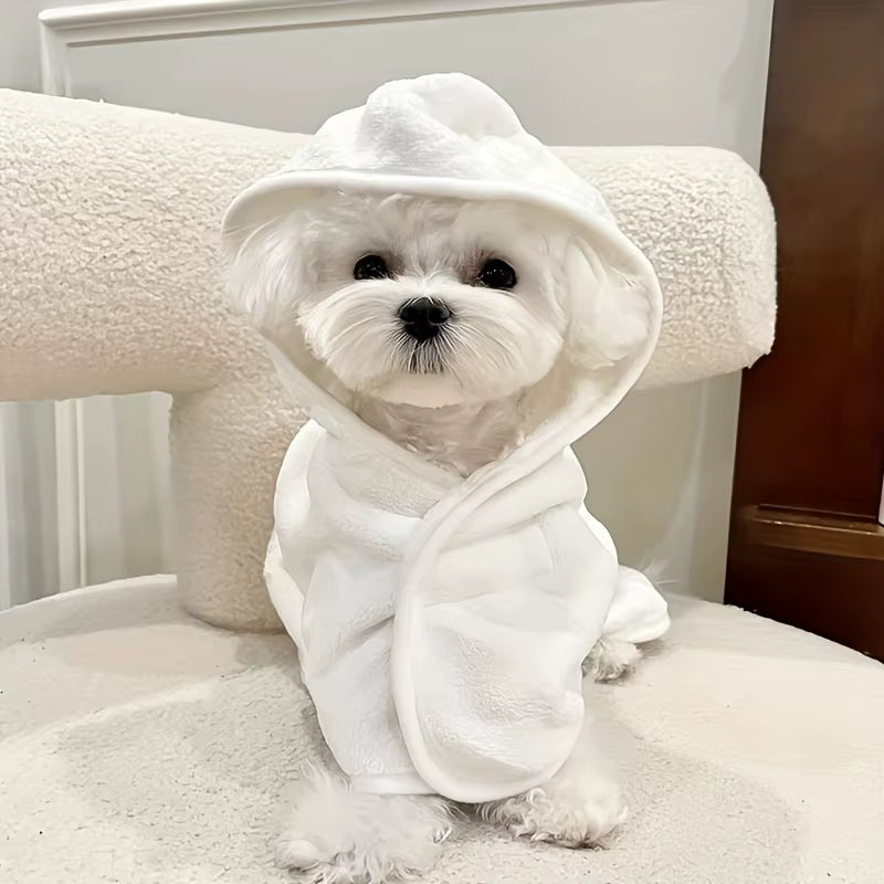 Onehand Bath — Cozy Hooded Dog Bathrobe