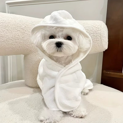 Onehand Bath — Cozy Hooded Dog Bathrobe