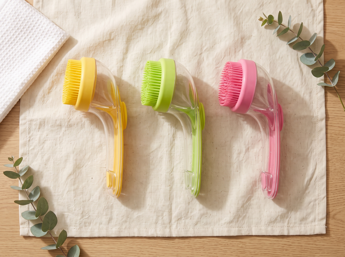 OneHand Bath in yellow, green and pink